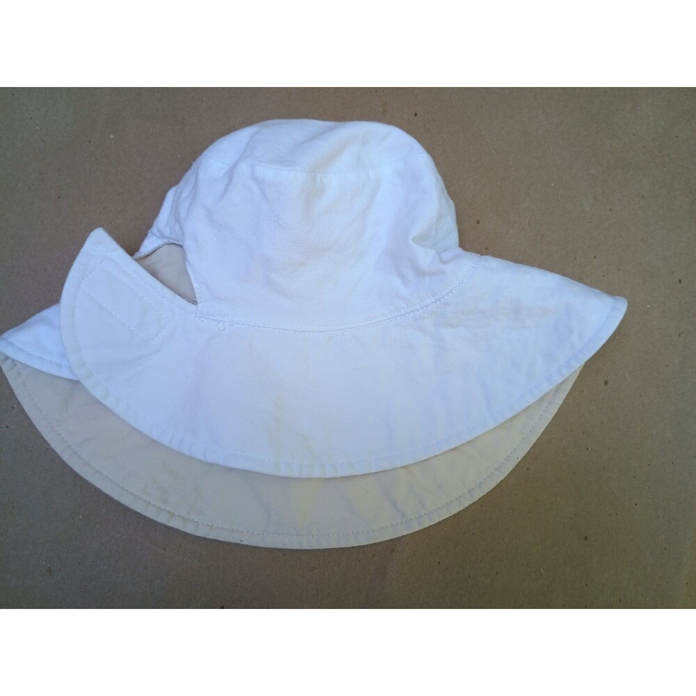 Coolibar White Cotton Adjustable Sunhat - Picture 2 of 4